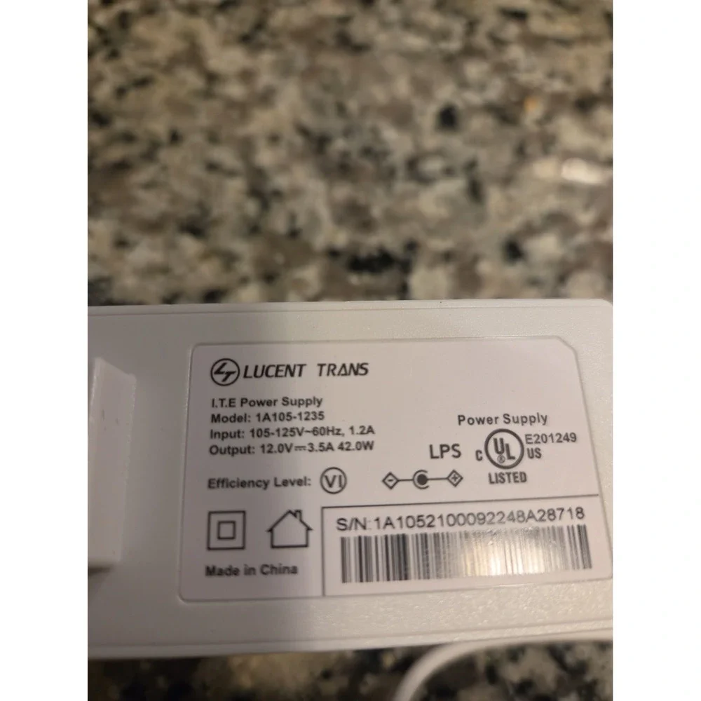 Lucent Trans (12V/3.5A) 42-Watt AC/DC Power Supply (1A105-1235)